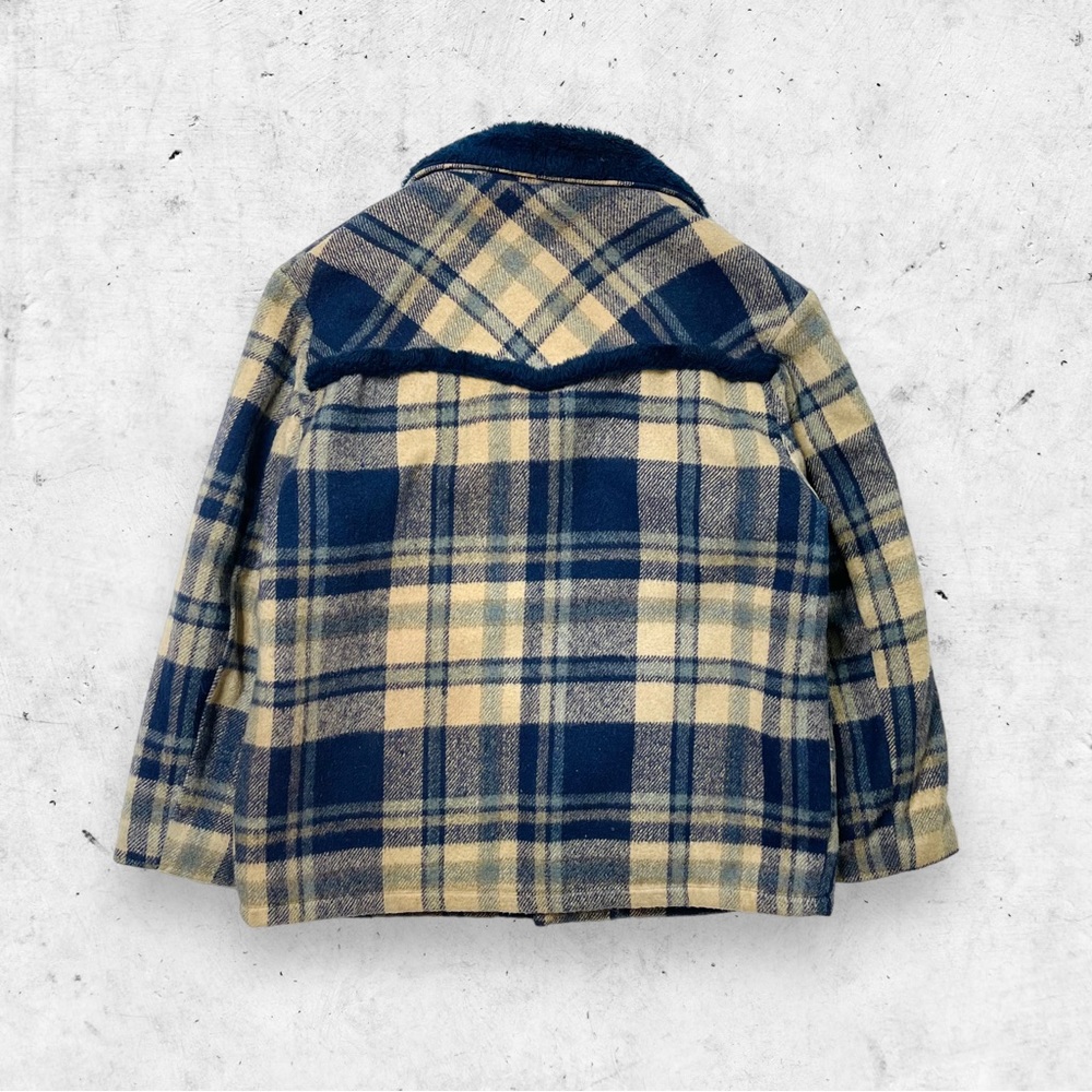 Vtg 60s 70s Trailmaster Fur Lined Plaid Jacket, Heavyweight, Hunting Sherpa, XL - Picture 3 of 9